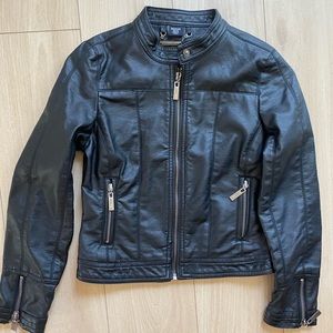 Girls faux leather jacket